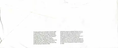 Postwaagen — Canadian Postal Museum — Verlag nicht sichtbar — Rückseite