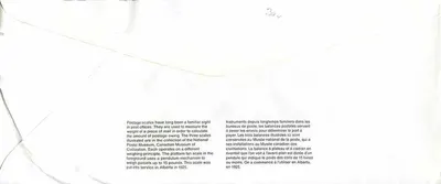 Wagi pocztowe — Kanadyjski Muzeum Cywilizacji — wydawca Kanada 39 — Rewers