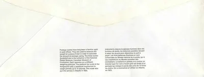 Balanzas postales — Museo canadiense de las civilizaciones — editor no visible — Reverso