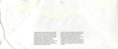 Bilance postali — Museo canadense della civiltà — Editore: Canadian Postal Museum — Verso