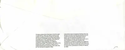 Balancinhas postais — Museu Canadense das Civilizações — editor não visível — Verso