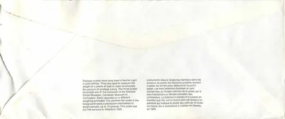 Wagi pocztowe — Kanadyjski Muzeum Cywilizacji — wydawca nie widoczny — Rewers