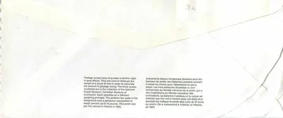 Wagi pocztowe — Narodowy Muzeum Poczty — Kanada — wydawca Dayton — Rewers
