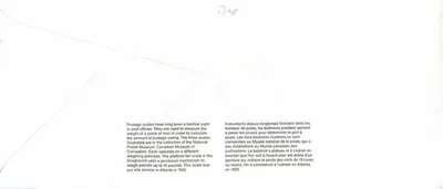 Balancinhas postais — Museu Nacional das Civilizações — Canadá 39 — Verso