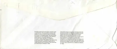 Bilance postali — Museo canadense delle civiltà — editore non visibile — Verso