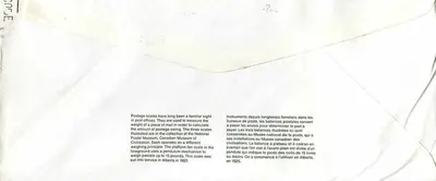 Bilance postali — Museo canadense della civiltà — Editore: Dayton — Verso