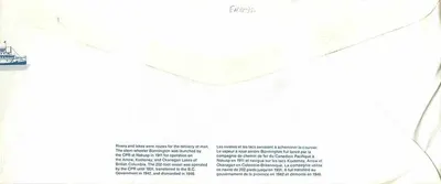 Locomotiva a vapore Bonnington — Compagnia del Canada Pacifico — Editore: , n. 74 — Verso