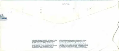 Le vapeur Bonnington — Canada 32 — éditeur non visible — Verso