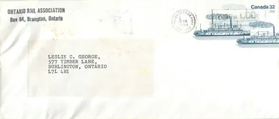 Steamer Bonnington — Ontario Rail Association — Canada 32