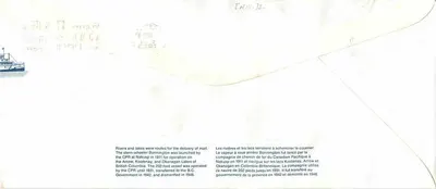 Bonneville do Nakusp — parniaki Arrow i Bonnington — Canada Post — Rewers