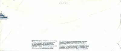 Vapor Bonnington — Canada 32 — editor Canada Post — Verso