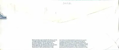 Navi a vapore sui laghi — Canada 32 — editore non visibile — Verso