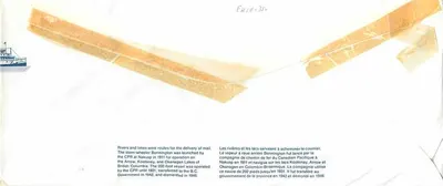 Nave Bonnington — Canada 32 — editore Canada Post — Verso