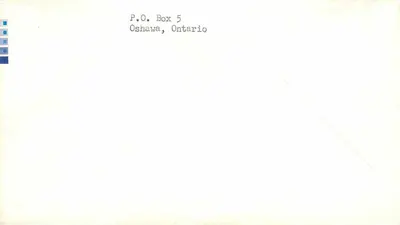 Karta pocztowa Kanada — znak 8 — pieczątka Vancouver — Rewers