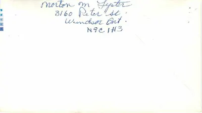 Windsor — 30 de abril de 1975 — Canada Postage 8¢ — Reverso