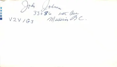 Mission BC — 4 PM 1975 — Canada Post — Rückseite