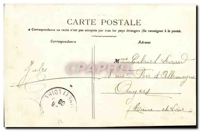 Gennnes — Vista panoramica del fiume Loira e dei Rosiers — Editore non visibile — Verso