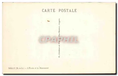 Ennocha — Escola e Monumento — M. Chrélien e Filhos, Angers — Verso