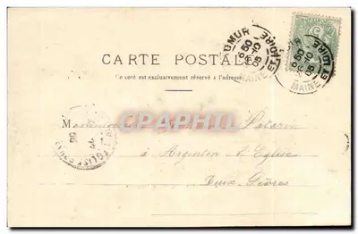 Saumur - Quai de Limoges — widok z zamku i rzeki — wydawca nieznany, nr 9 — Rewers