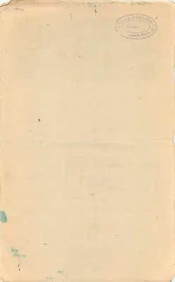 Stan Rajgarh — podatek 4 annas — wydawca nieznany, nr serii 492 — Rewers