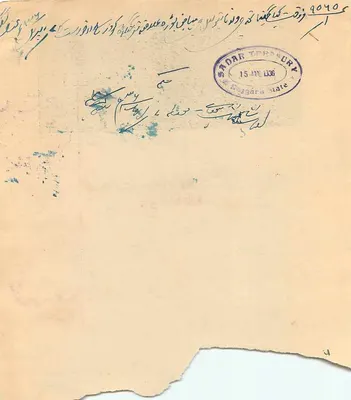 Rajgarh State — jeden ana — wydawca nieznany, numer serii nie widoczny — Rewers