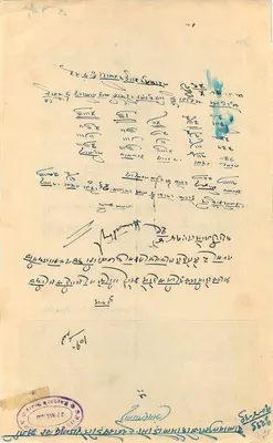 Indyjska kartka pocztowa — znaczek 8 annas — pismo w języku devanagari i tamilskim — Rewers
