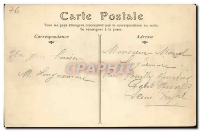 Caudebec-en-Caux — Widok na Seinę — ND. Phot. — Rewers