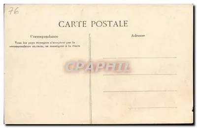 Caudebec-en-Caux — Digue — Stara pocztówka — Rewers