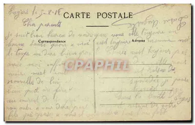 Angers — Praça Ste-Croix e Casa de Adam — A. B. — Verso