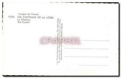 Zamek w Saumur — Saumur — Wydawca: Art Raymon, n° 1058 — Rewers
