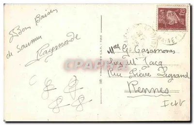 Zamek w Saumur — Front południowy — Wydawca: REAL-PHOTO G.A.P. - PARYŻ, n° (32) — Rewers