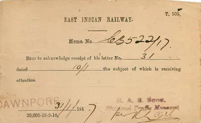 Jaipur-City — kartka pocztowa z znaczkiem 3 pices — wydawca India Postage — Rewers