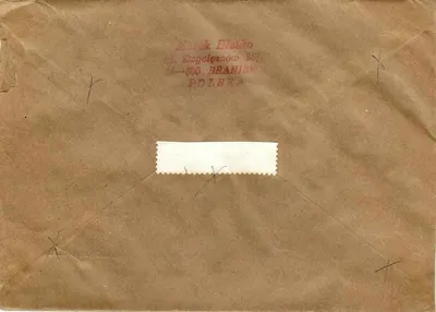 Braniewo — Sarajevo — Air Mail — Commemorative Stamps — Back