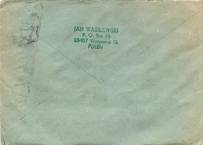 Pologne — Lettre aéropostale vers la Yougoslavie — éditeur LOTNICZA PAR AVION — Rewers