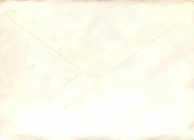 Carta postal enviada de Moscou — selo soviético e carimbo postal — destinatário em Belgrado, Iugoslávia — Verso