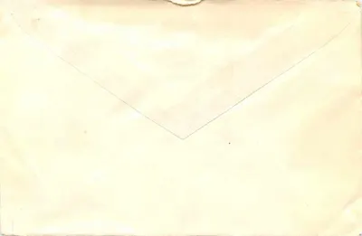 Carta recomendada — Carta enviada da Letônia para Belgrado — selos soviéticos — Verso