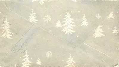 Carta de Natal — União Soviética — editada pela União Soviética, número de série não visível — Verso