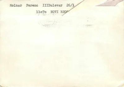 30º aniversário da eleição de Josip Broz Tito — Iugoslávia, 1983 — editor PTT — Verso