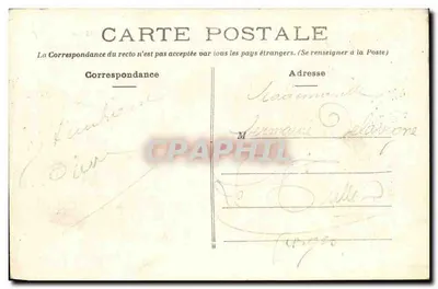 Saumur — O Castelo — Editor não visível, número de série ilegível — Verso