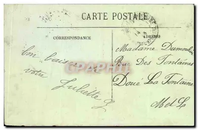 Saumur (M.-et-L.) — Zamek feudalny (z zachodu) — LL. — Rewers