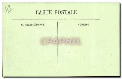 Saumur (M.-et-L.) — Zamek (Zabytek) — Façada zachodnia — LL — Rewers
