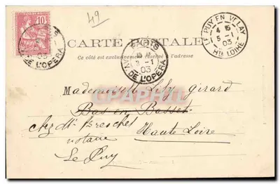 Saumur — Zamek Fortyczny — Fr. Vozloren, fot. Saumur, n°1 — Rewers