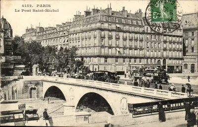 Paris — O Ponte Saint-Michel — editor desconhecido, n° 4152