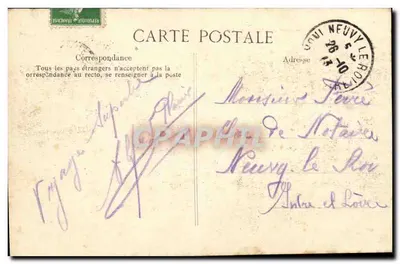 Paris — O Ponte Saint-Michel — editor desconhecido, n° 4152 — Verso