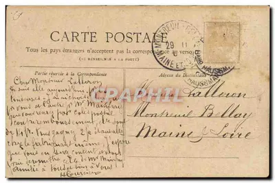 PARIS — Hotel de Ville — Zbiór Petit Journal — Rewers