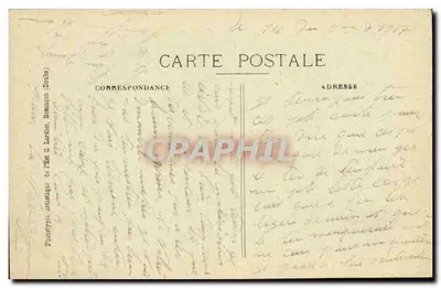 CONDÉ-sur-MARNE — inundación — Vista General — Fototipia artística del Estado C. Lardier (Doubs) — Reverso