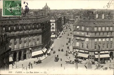 Paris — La Rue Auber — LL. — Editor LL. n° 959