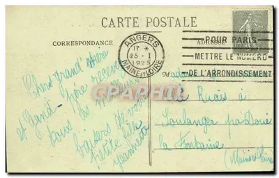 Angers — Bulwar Zamku — A. B. — Rewers