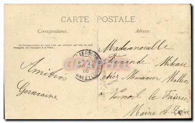 Angers — Ogólny widok ogrodu botanicznego — wydawca nieznany, numer serii 3 — Rewers