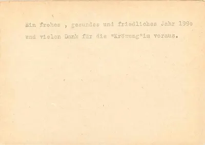 Berlim - DDR — Família Köhler — JACOPS - Café, Bremen - BRD — Verso